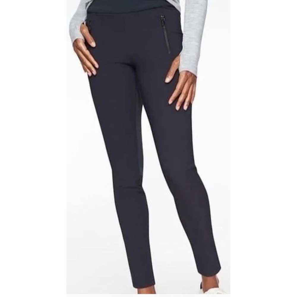 Athleta Headlands Hybrid Tight Black Hiking Leggings Pants Size 4